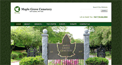 Desktop Screenshot of maplegrovecenter.org