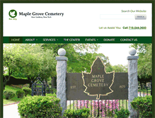 Tablet Screenshot of maplegrovecenter.org